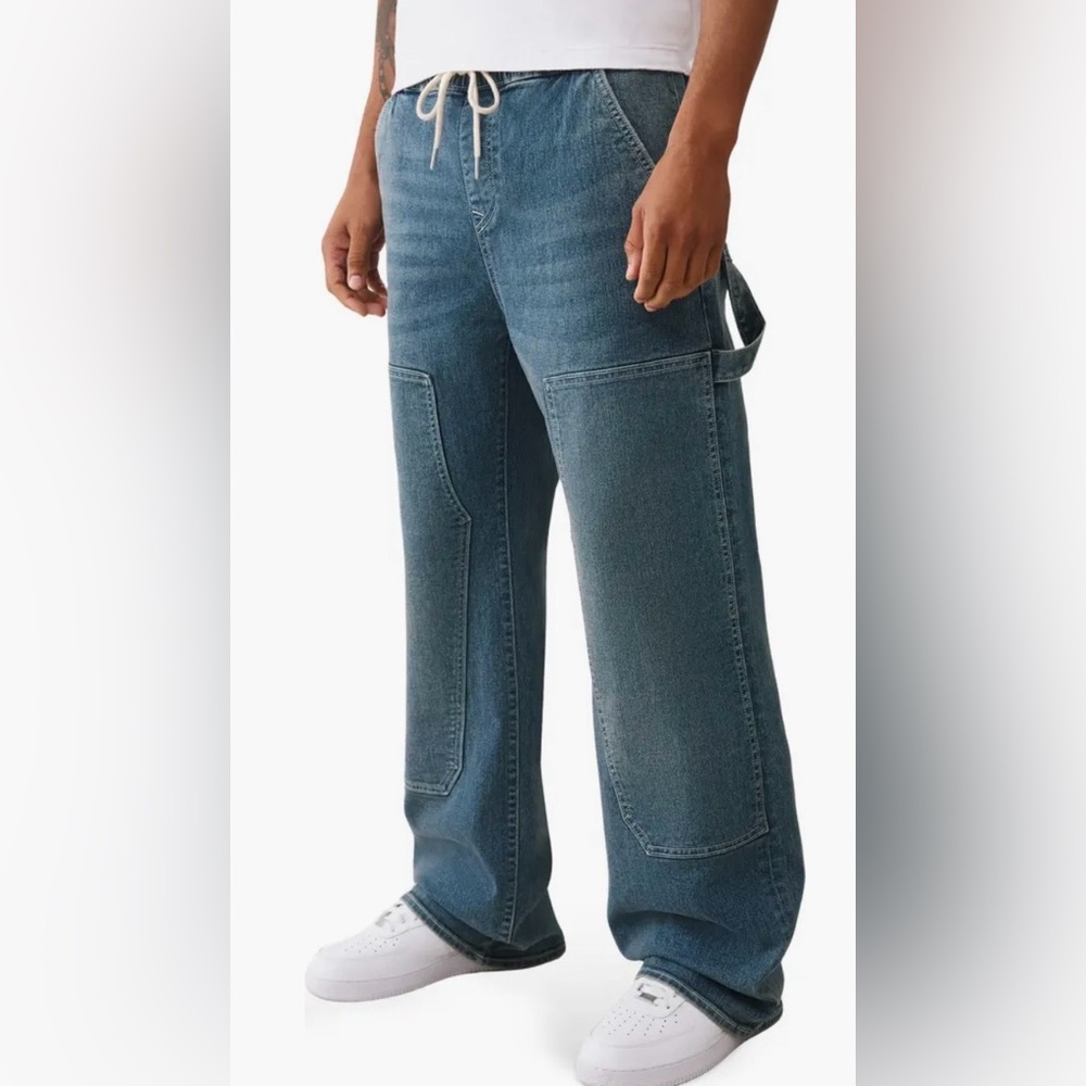 True Religion Vinny Ultra Baggy Carpenter Jeans Size 36 NWT Y2K Skater - Picture 6 of 11